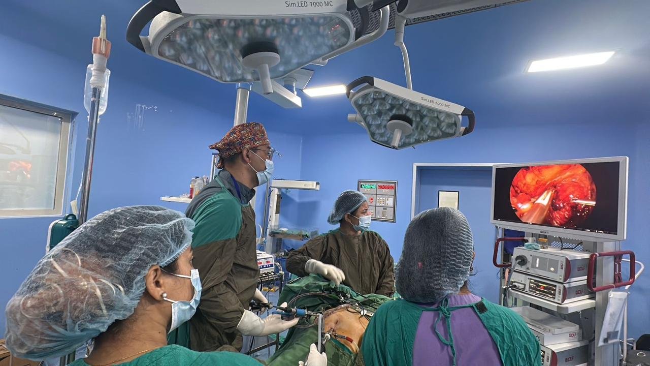 Dr. Sebak Shrestha laparoscopic procedure - fibroid and cyst removal specialist